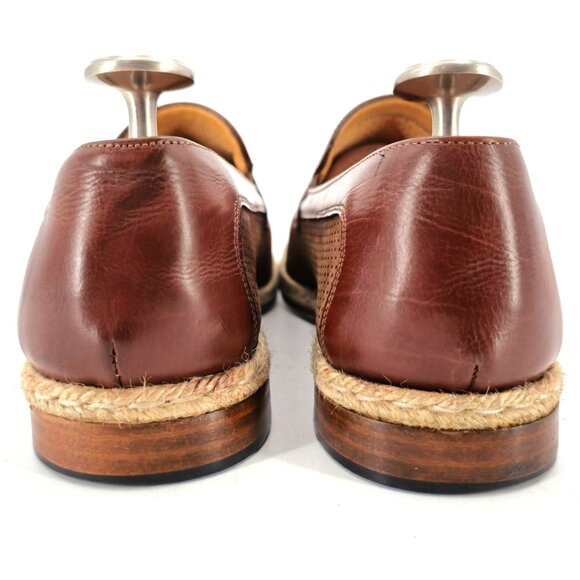 Mezlan Spain Brown Perforated Leather Slip-on Loafers Men size 9.5 Casual Shoes main image 9